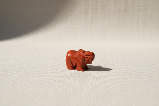 Red Jasper Elephant Carving