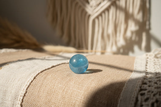 Blue Aura Quartz Sphere