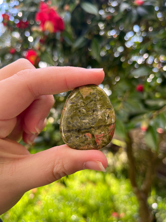 Unakite Flat Stone