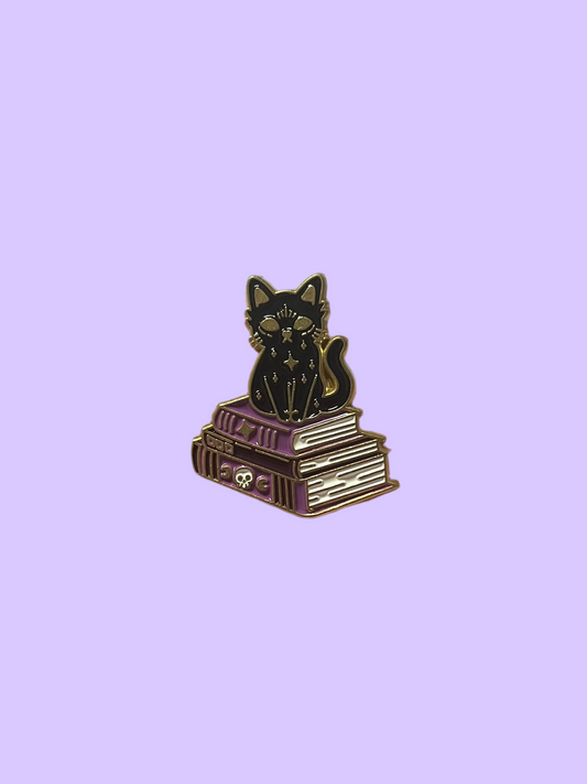 Grimoire Cat Pin