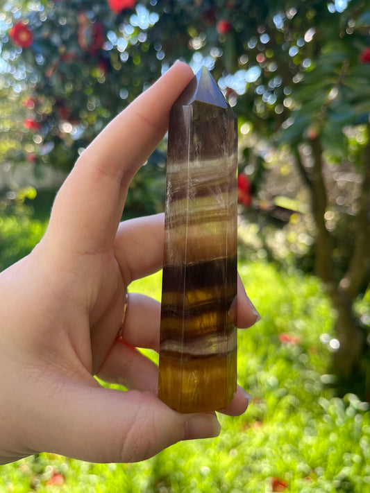 Yellow Fluorite Point