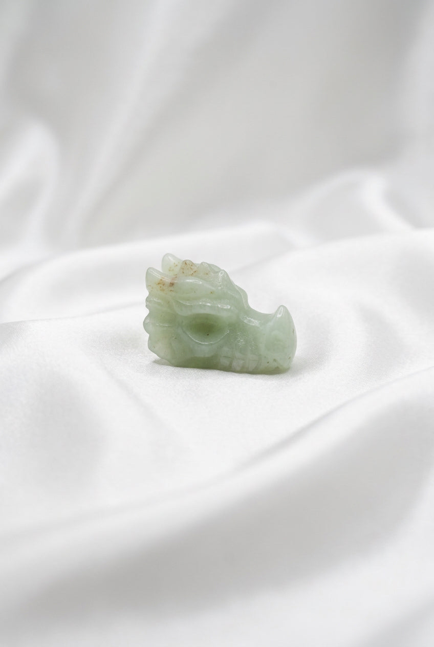 Green Aventurine Dragon Head