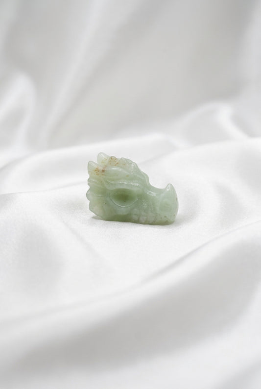 Green Aventurine Dragon Head