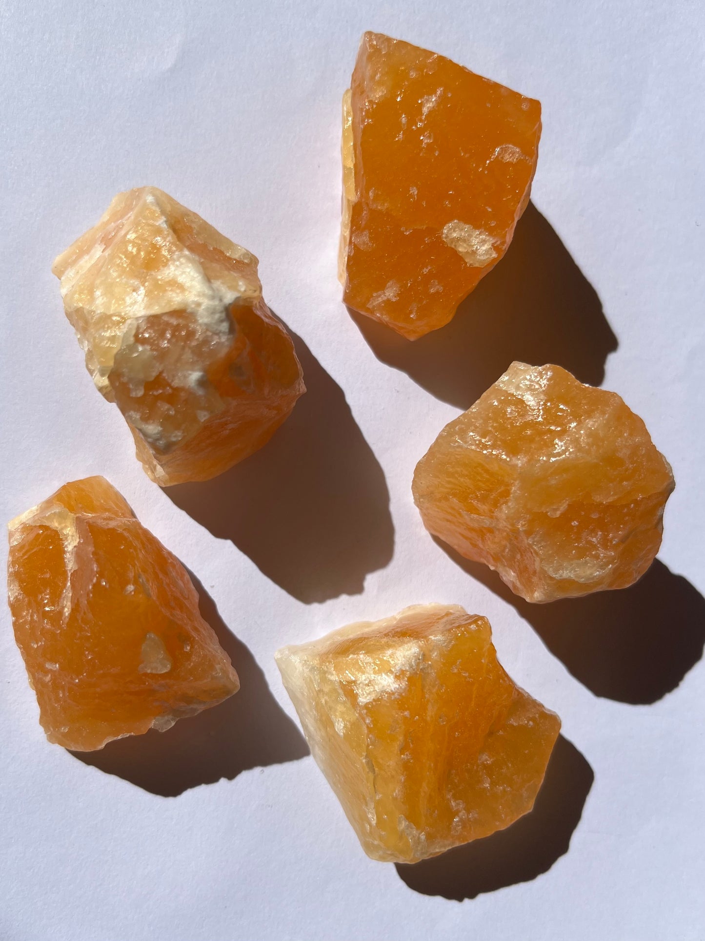 Orange Calcite - Rough