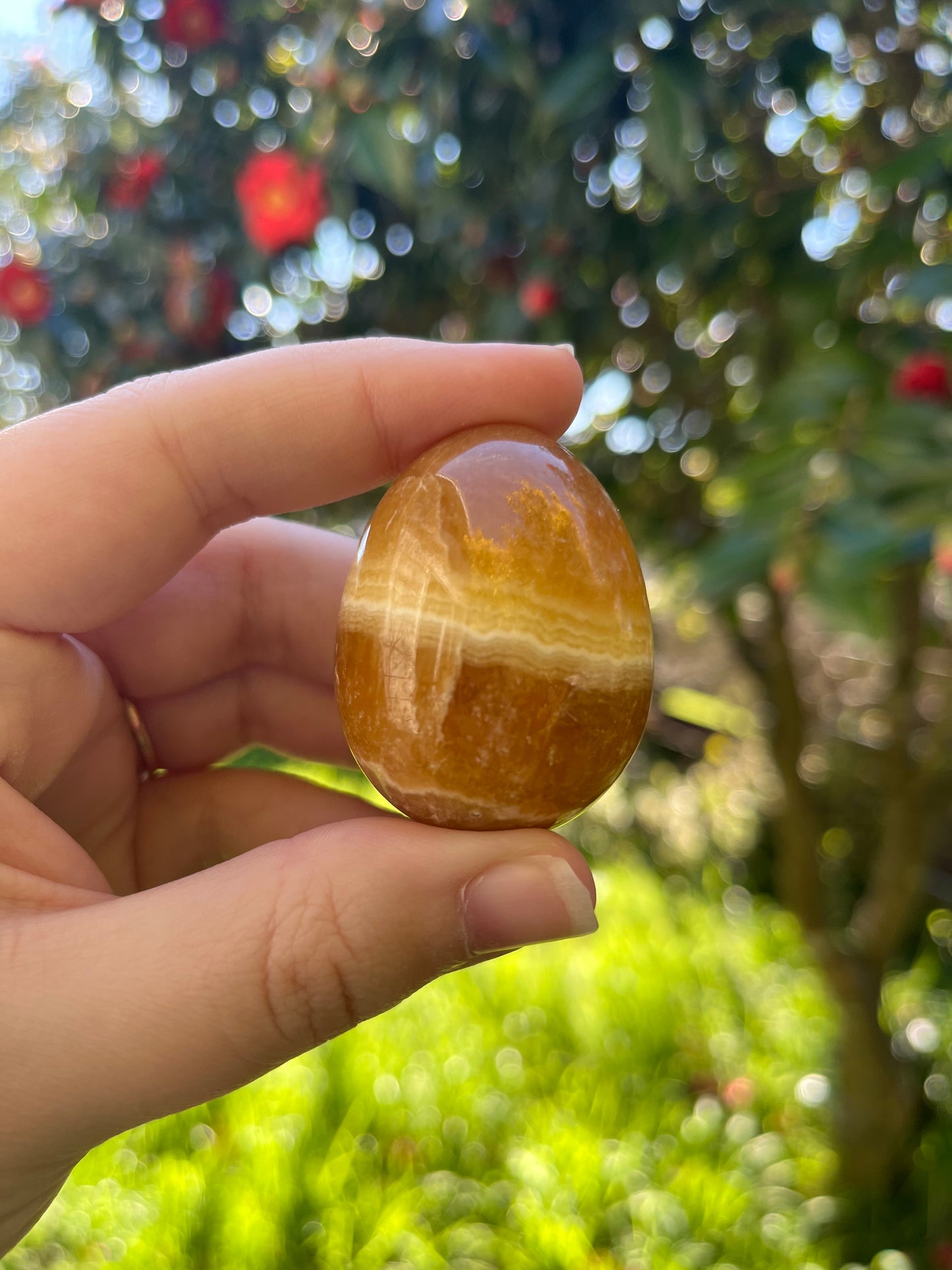 Orange Calcite Egg