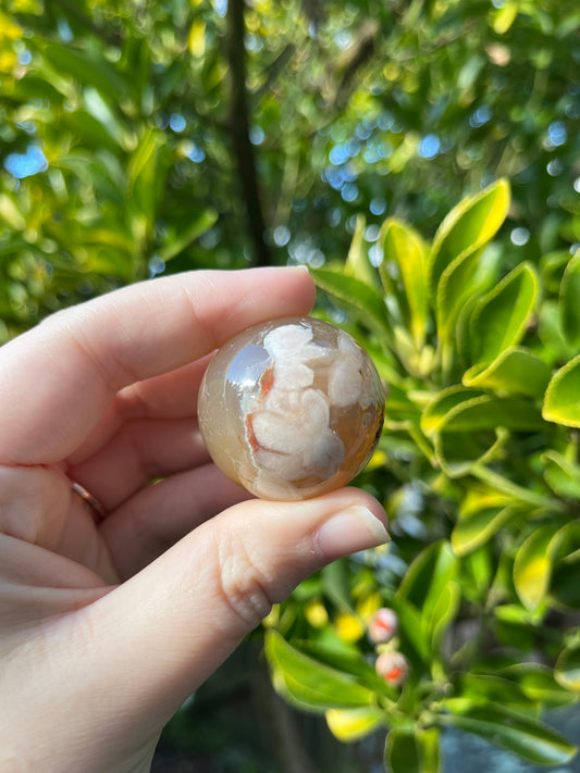 Flower Agate Sphere #1