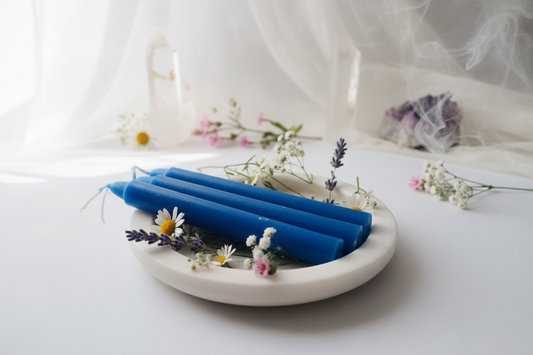 Dark Blue Spell Candle