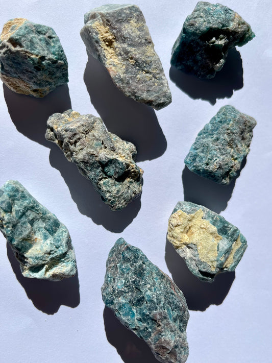 Blue Apatite - Rough