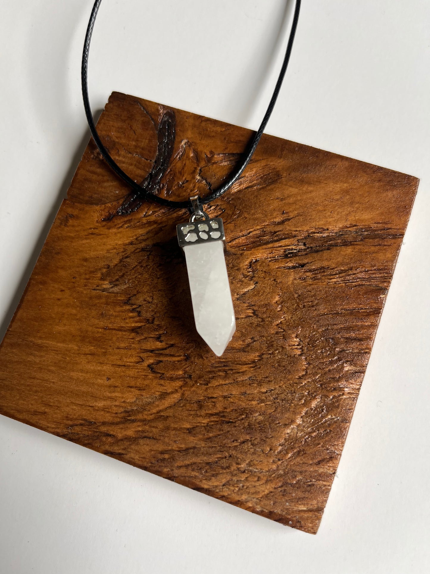 Clear Quartz Point Necklace