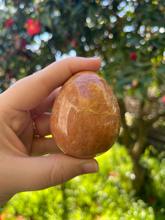Peach Moonstone Egg #2