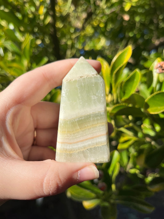 Pistachio Calcite Tower #2