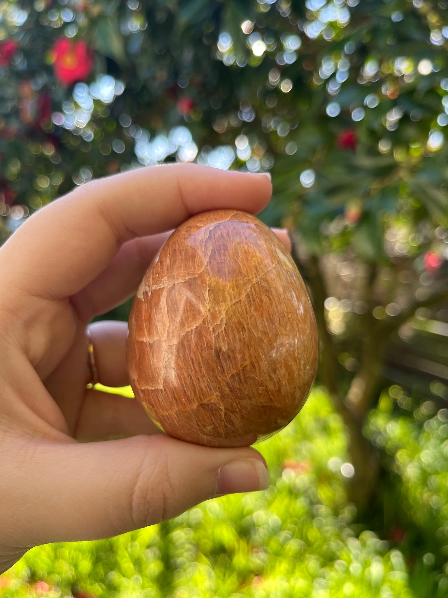 Peach Moonstone Egg #2