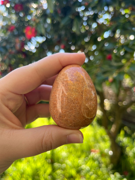 Peach Moonstone Egg #1