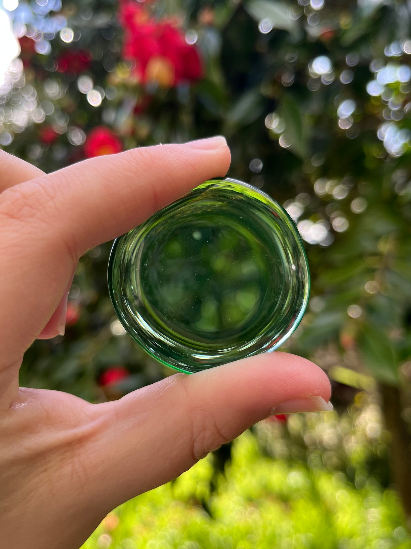 Green Obsidian Flat Stone