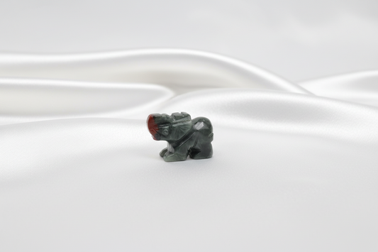 Bloodstone Elephant Carving