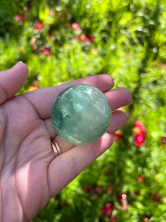 Green Fluorite Sphere