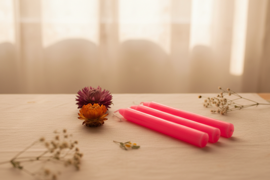 Pink Spell Candle