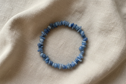 Blue Quartz Chip Bracelet