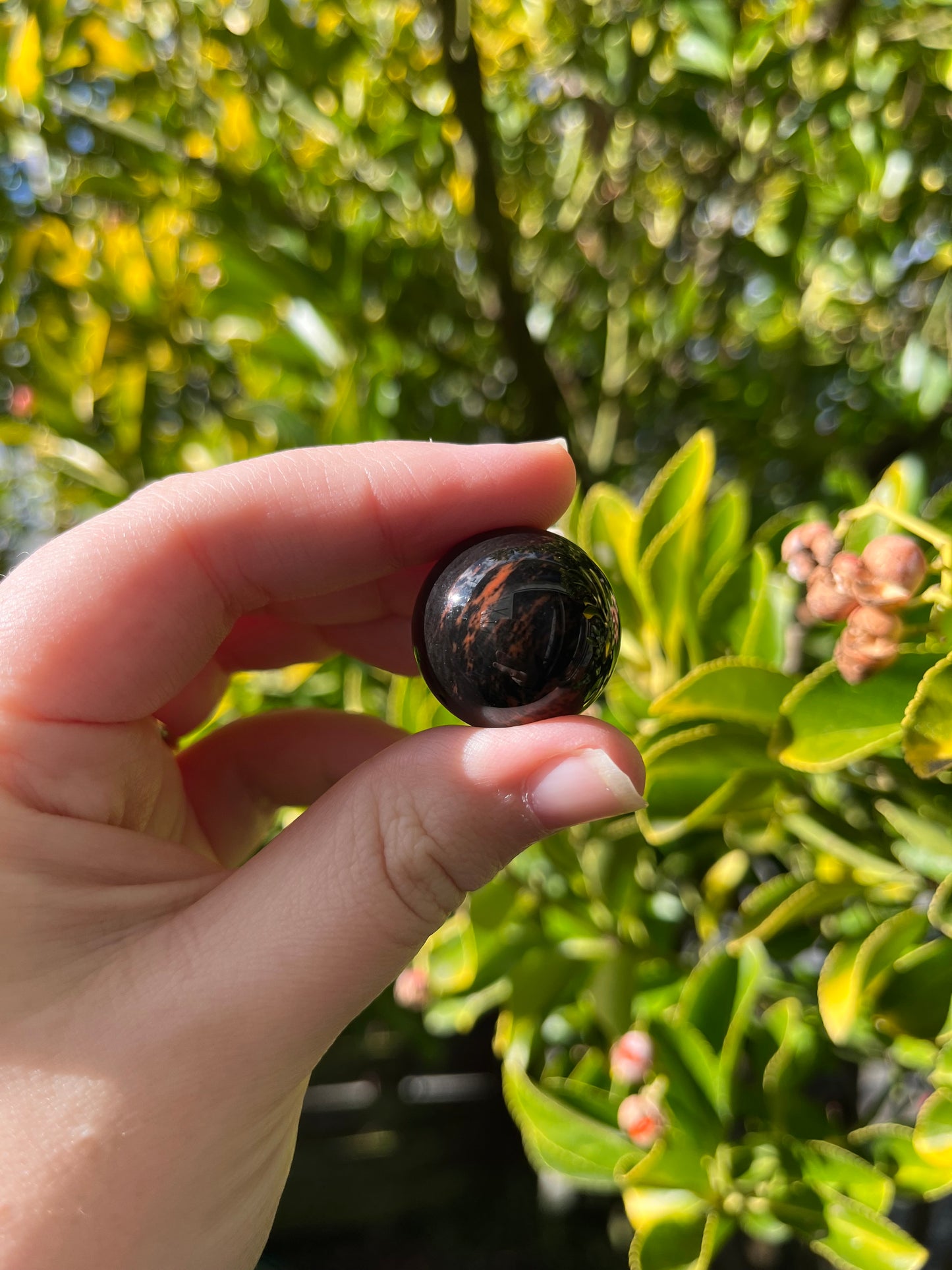 Mahogany Obsidian Sphere