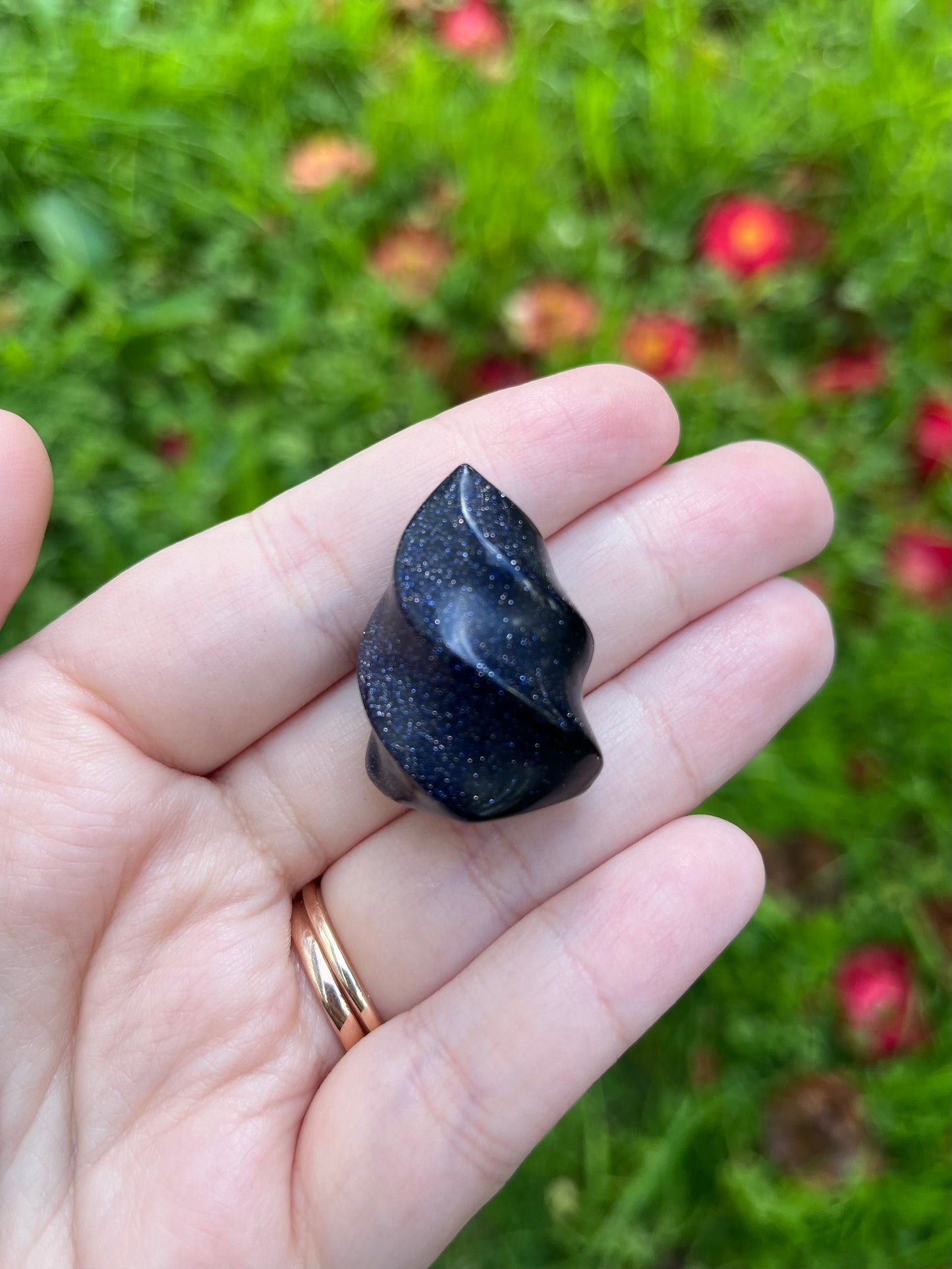 Blue Goldstone Mini Flame
