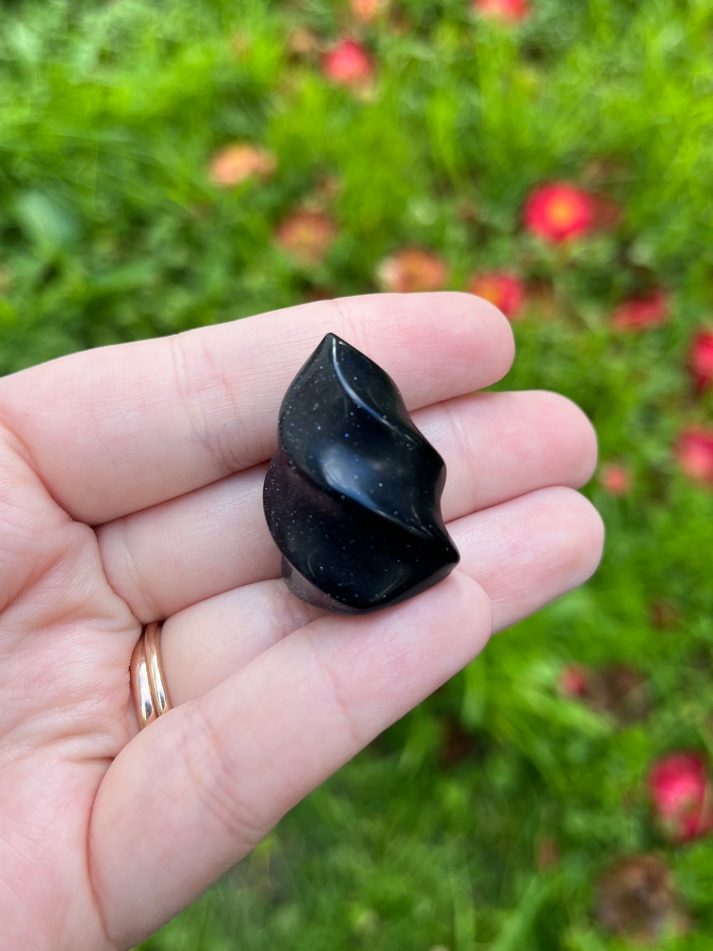 Blue Goldstone Mini Flame