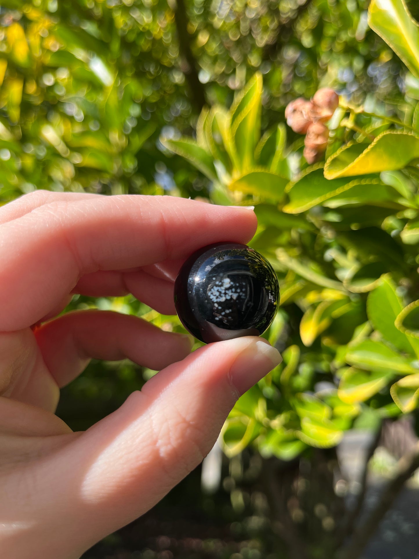 Black Agate Sphere