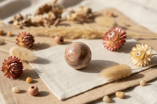 Brown Moonstone Sphere