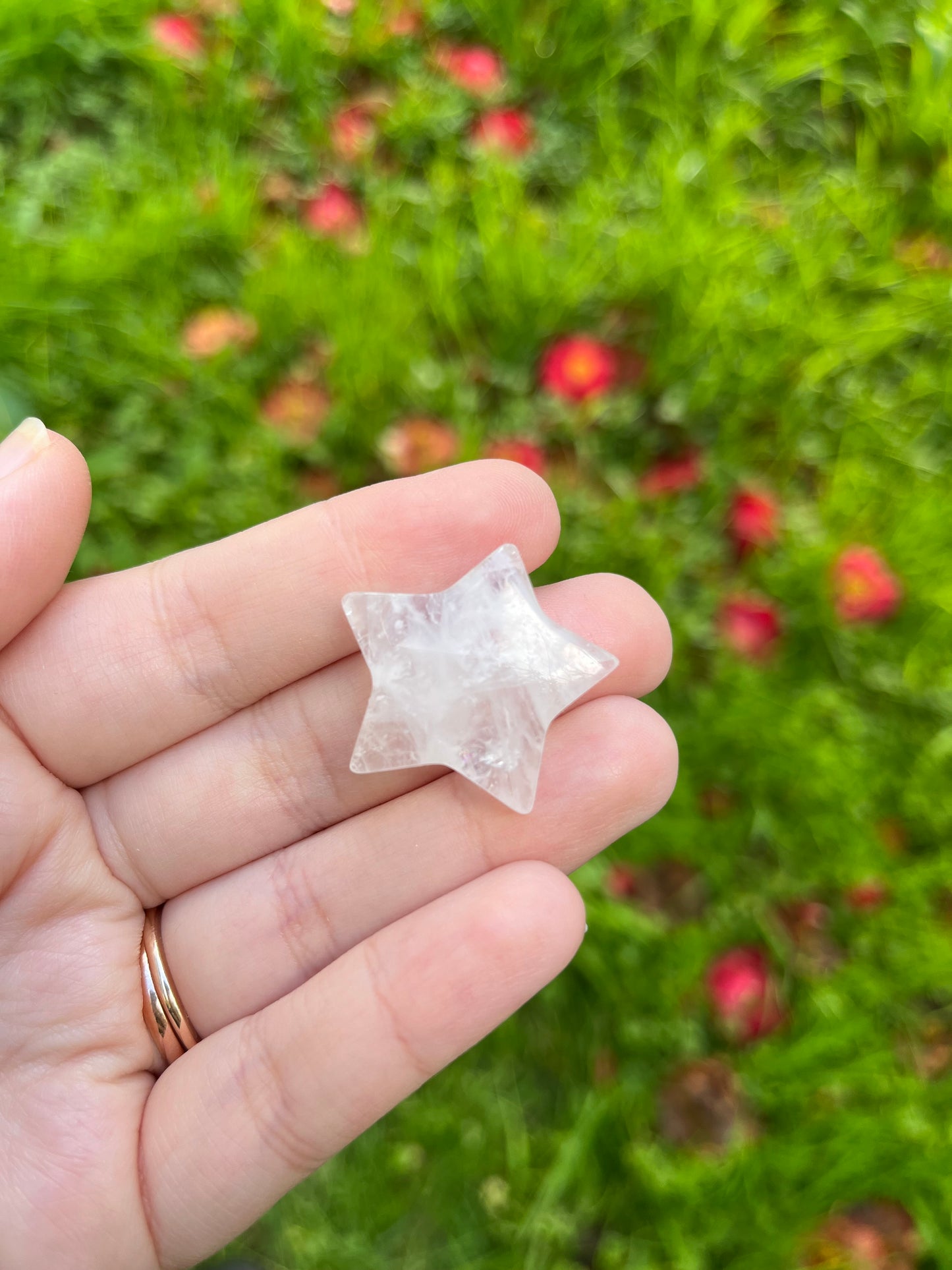 Clear Quartz Star