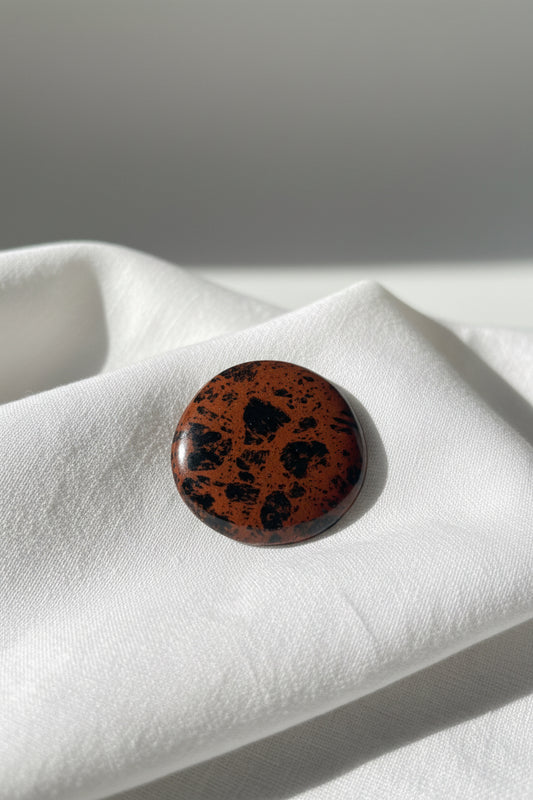 Mahogany Obsidian Flat Stone