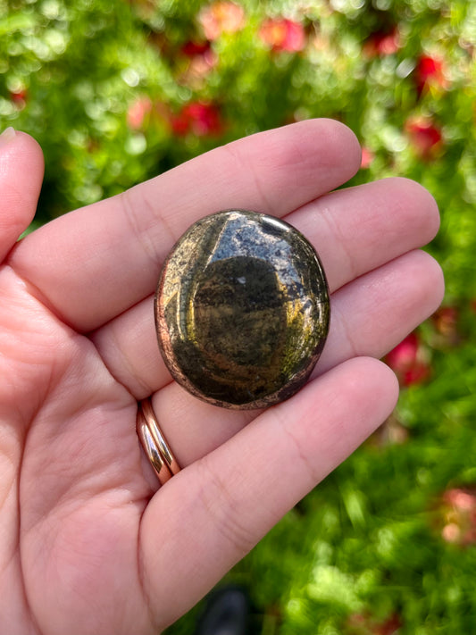 Pyrite Flat Stone