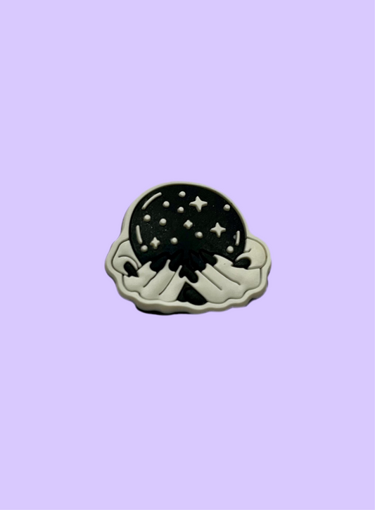 Crystal Ball Croc Charm