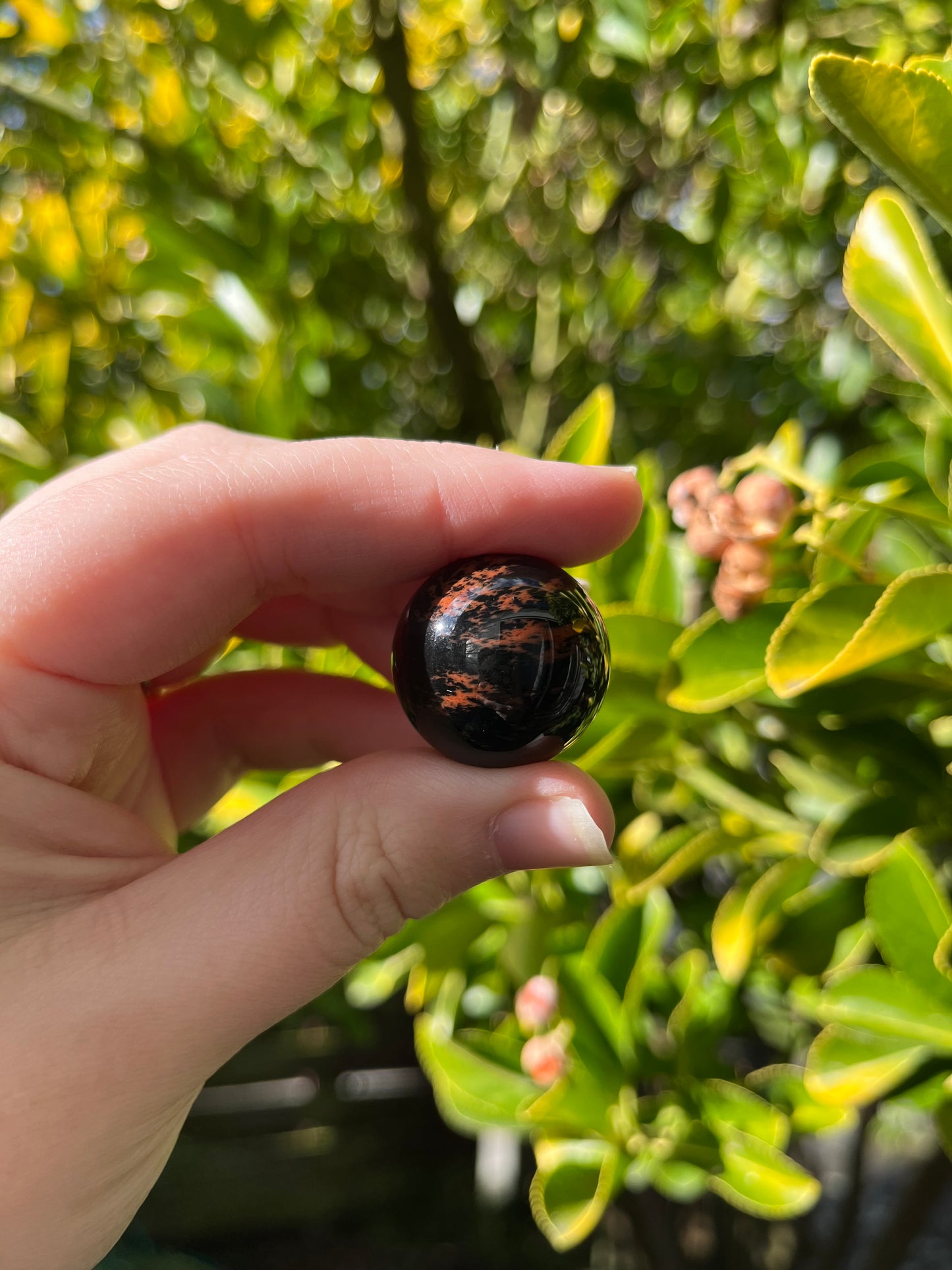 Mahogany Obsidian Sphere