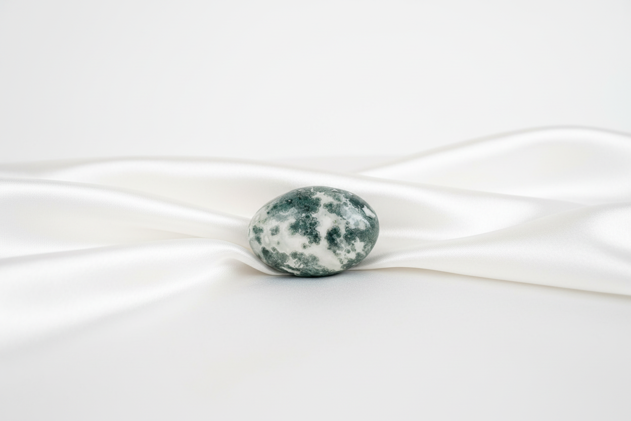 Moss Agate Palm Stone