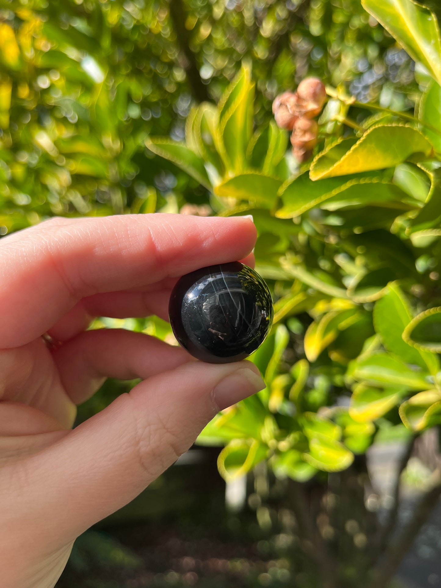 Black Agate Sphere