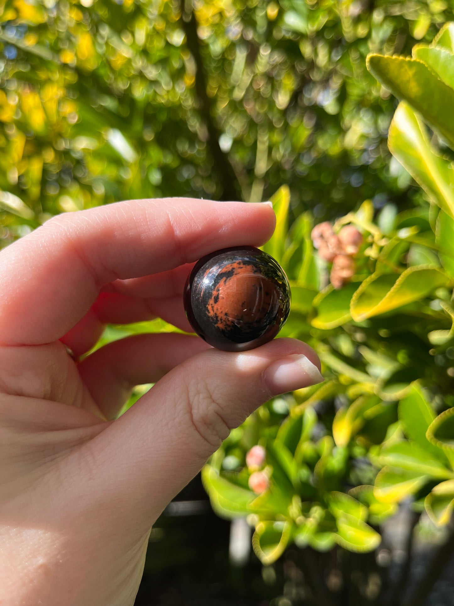 Mahogany Obsidian Sphere