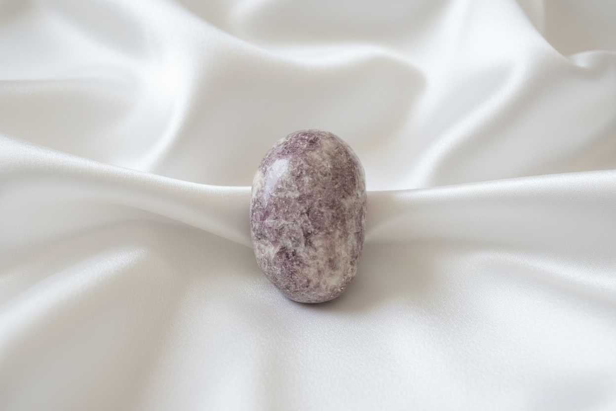 Lepidolite Palm Stone