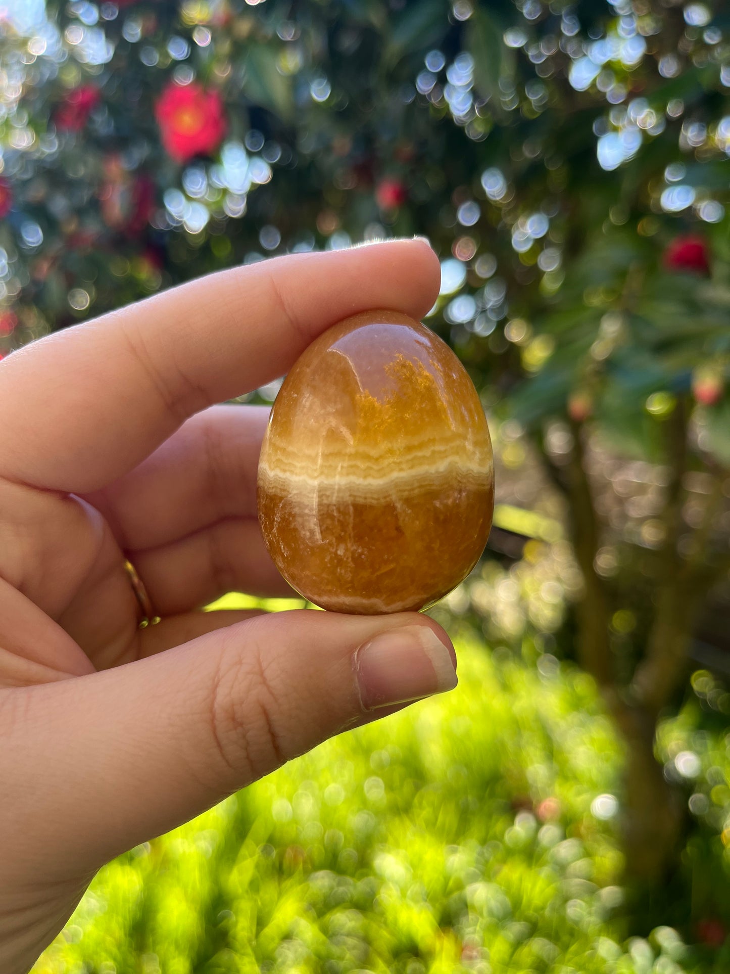 Orange Calcite Egg
