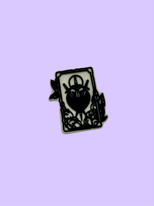 Heart of Daggers Croc Charm