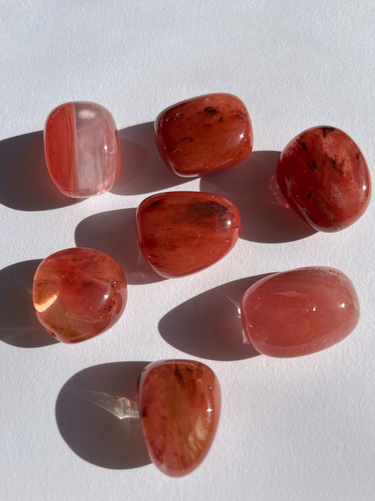 Strawberry Obsidian Tumbled Stone