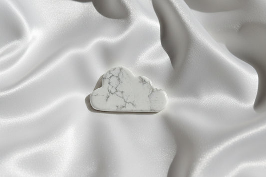 Howlite Cloud - Crystal carvings NZ 
