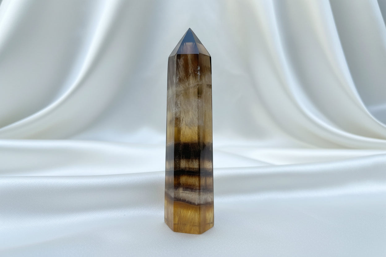 Yellow Fluorite Point