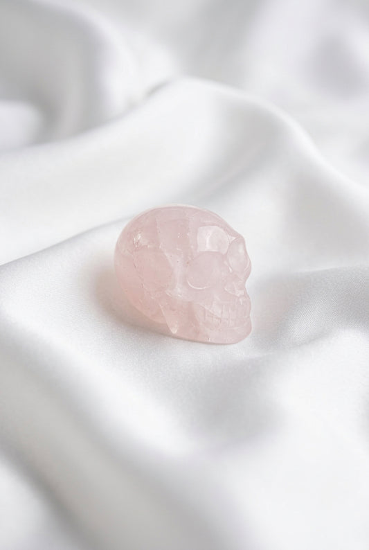Rose Quartz Skull