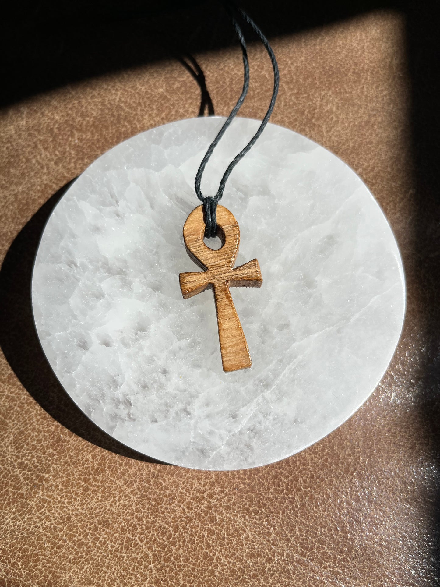 Ankh Necklace - Oak