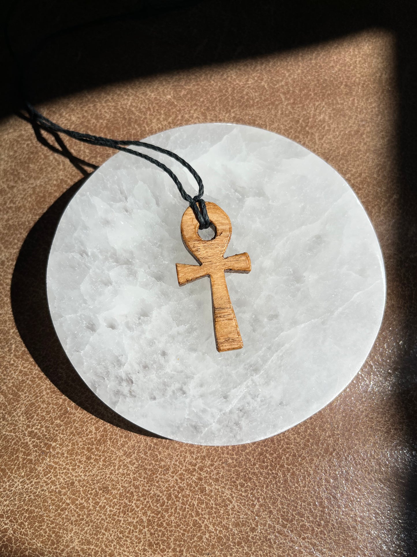 Ankh Necklace - Oak