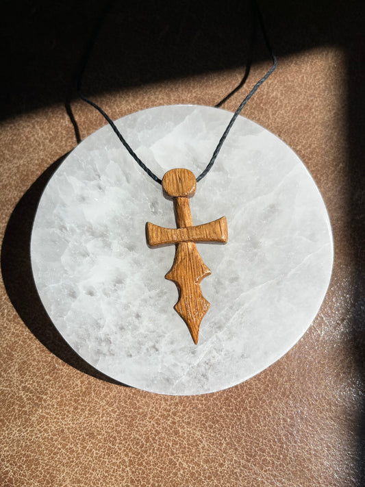 Dagger Necklace - Oak