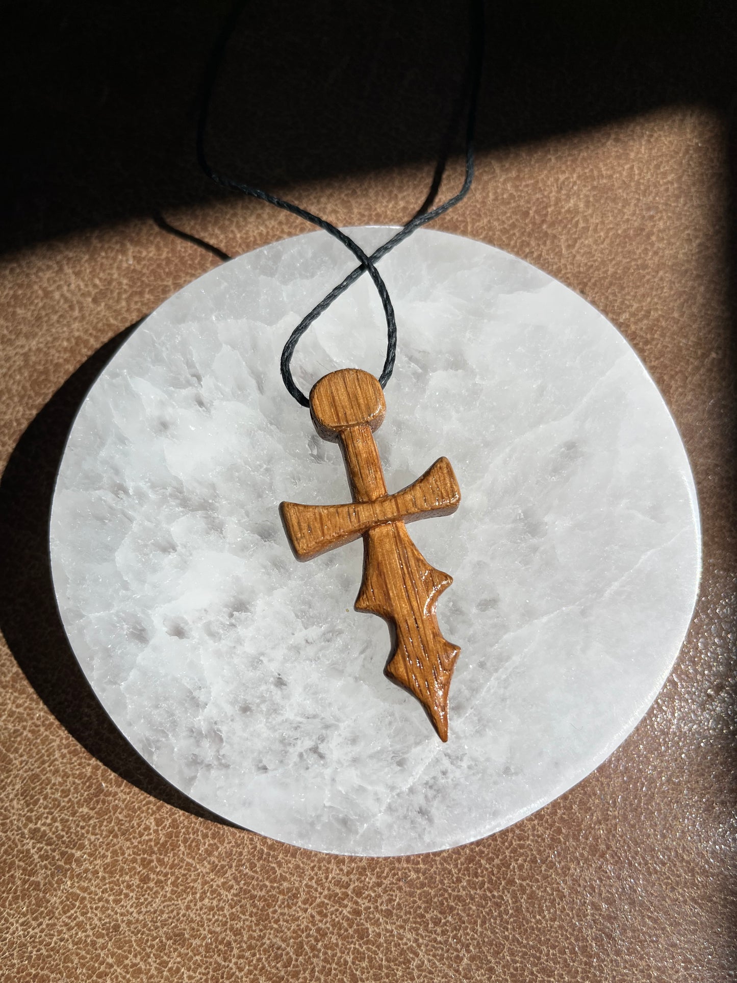 Dagger Necklace - Oak