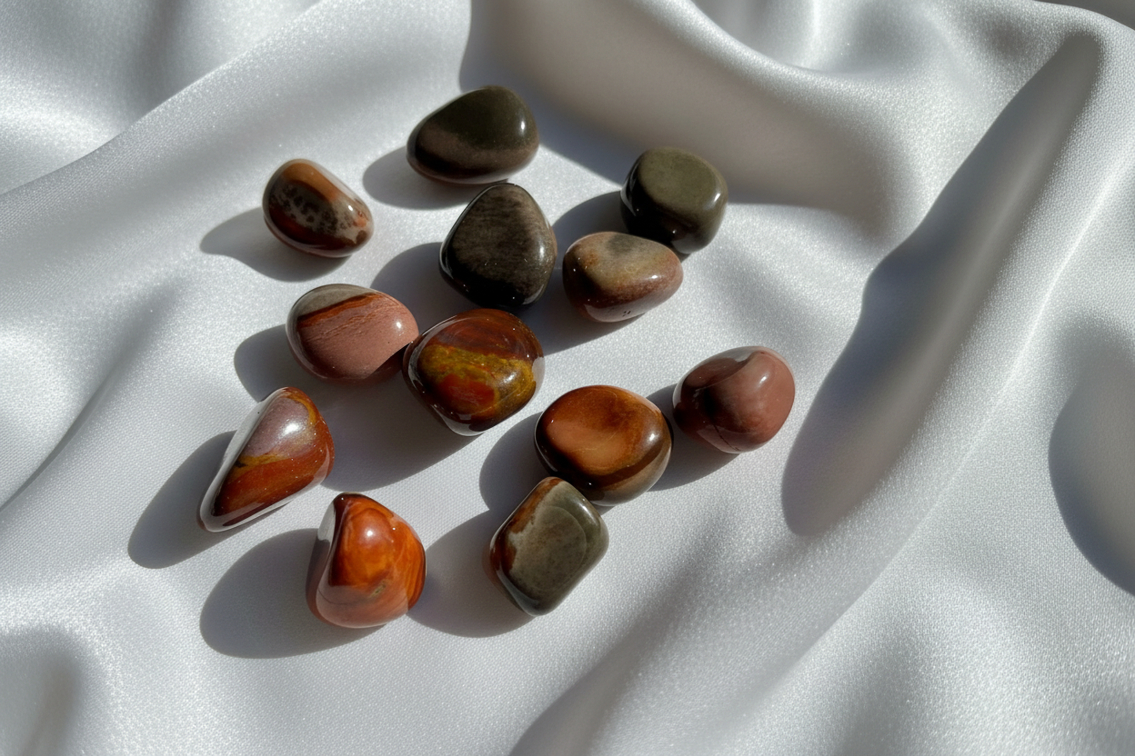 Polychrome Jasper Crystal Tumbled Stone NZ for Energy and Vitality