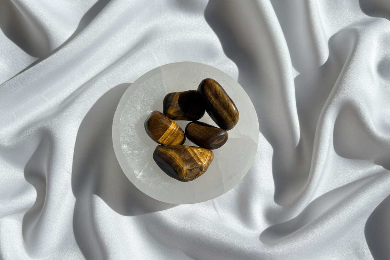 Tigers Eye Tumbled Stone NZ Crystal for new beginnings and self confidence