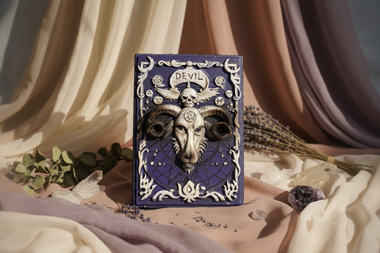 Purple Baphomet Trinket Box
