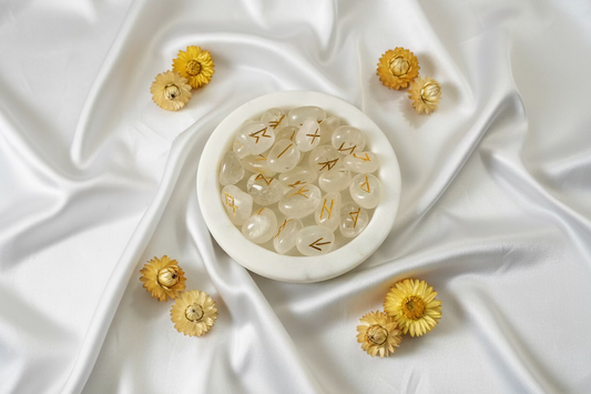 Clear Quartz Runes Set - Crystals NZ - Divination